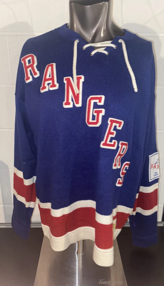 New York Rangers Ebbets Field Flannels Vintage NHL Heritage Sweater Jersey  XL