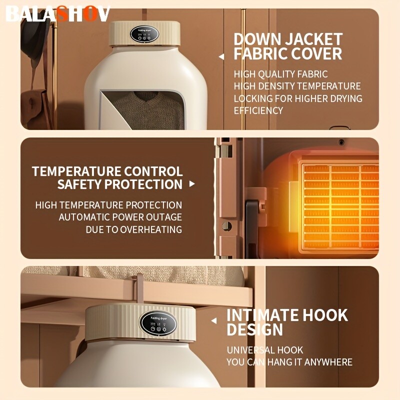 Portable Clothes Dryer Mini Dryer Machine With Timing Function Equipped