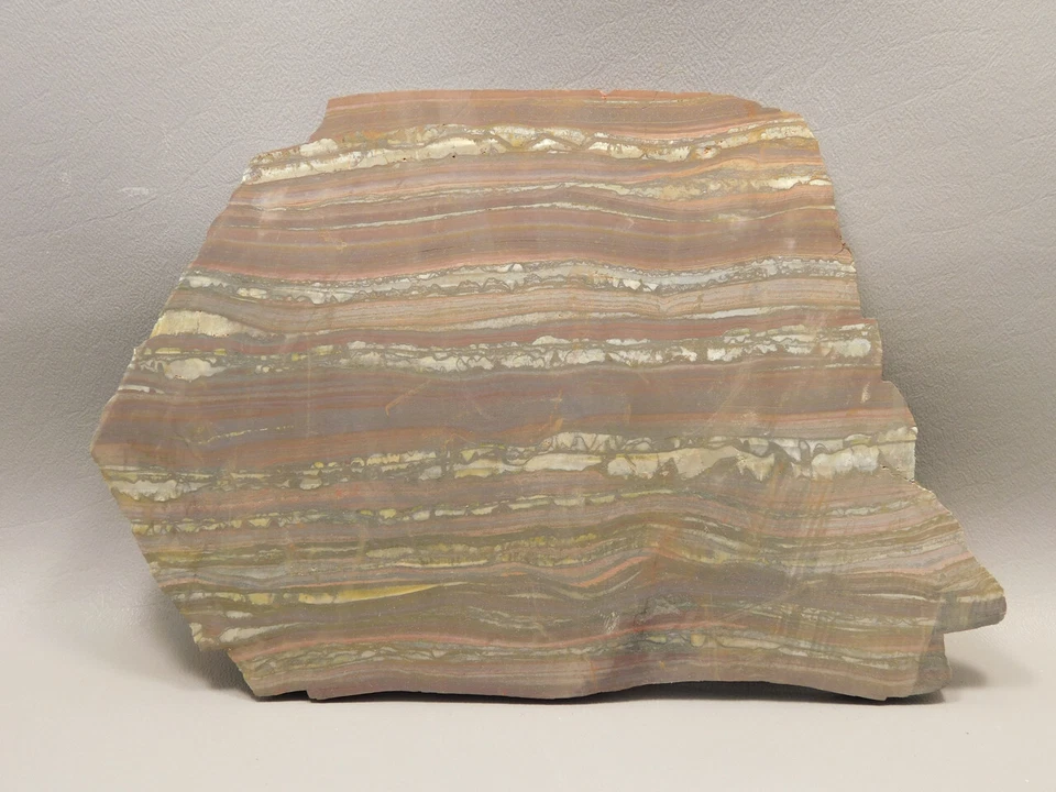 Tiger Iron Rough Rock Lapidary Stone Slab Cabbing #O3 - Image 3 of 4