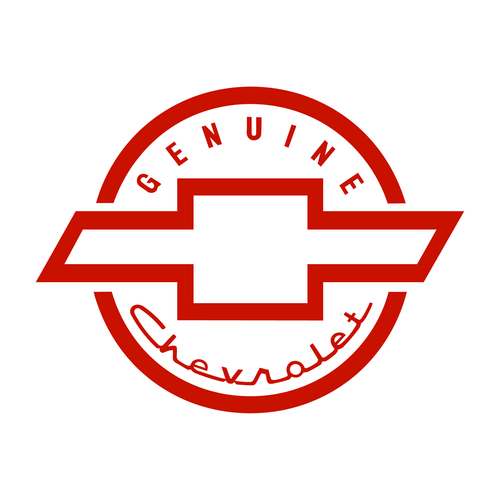 Chevy Chevrolet Genuine Circle Logo die cut decal Made in USA 6+yr - Picture 19 of 56