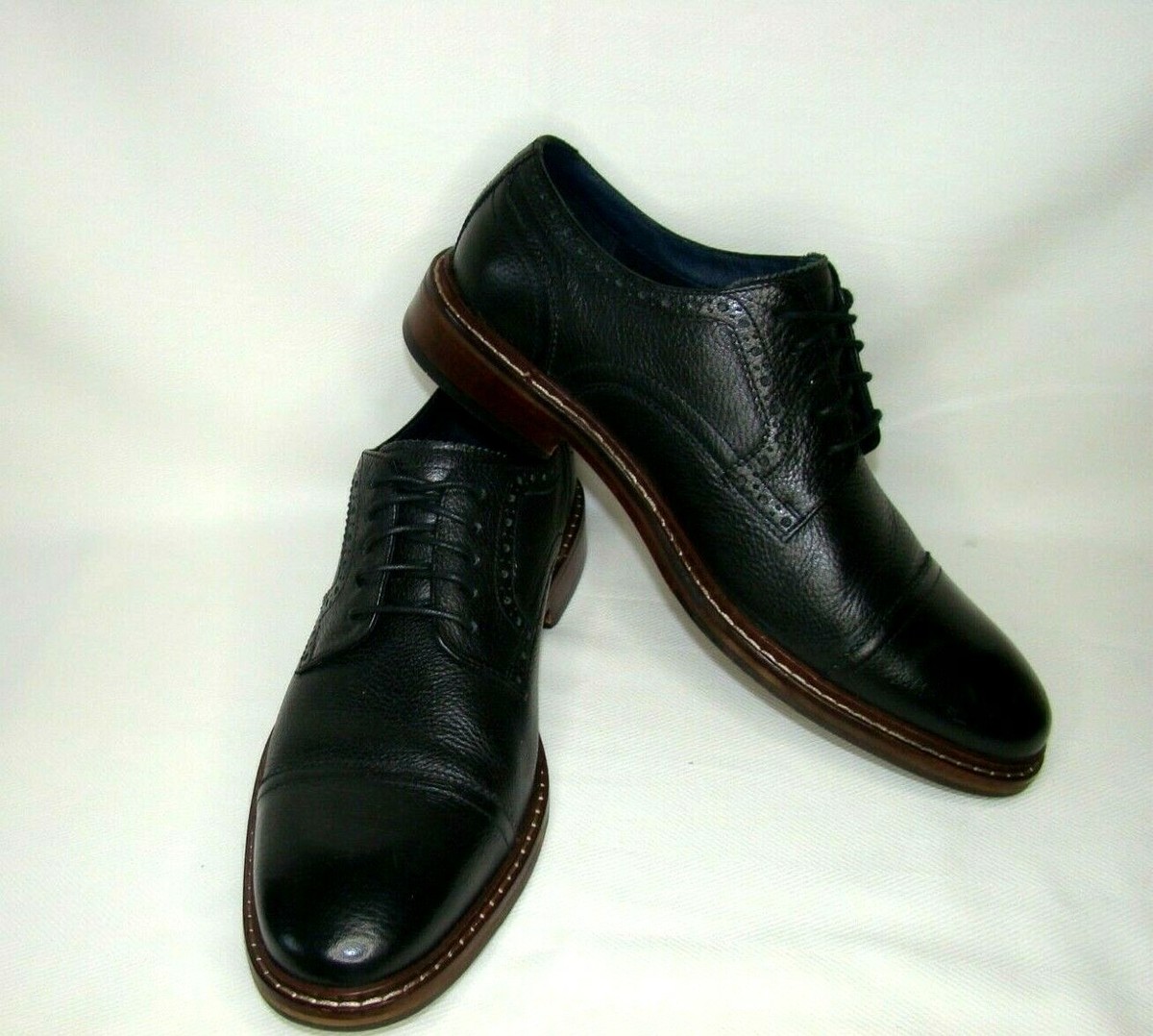 COLE HAANの革靴 Men COLE HAAN Goto Wingtip Oxford Leather Dress Shoes Pinot