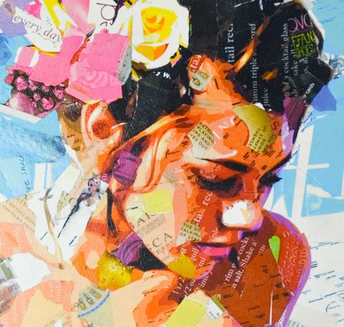 All Summer Long Derek Gores 24x24 Collage Art Poster Print Reproduction Framed - Picture 6 of 12