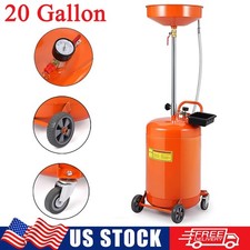 20 Gallon Portable Waste Oil Drain Tank Oil Lift Drain Pan Air Operated Drainer 20 Gallon Portable Waste Oil Drain Tank Oil Lift Drain Pan Air Operated Drainer