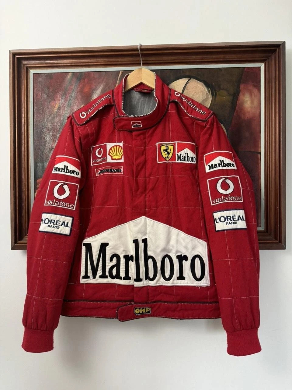 Vintage Marlboro Embroidery Racing Jacket – Embroidered Motorsport Team Jacket