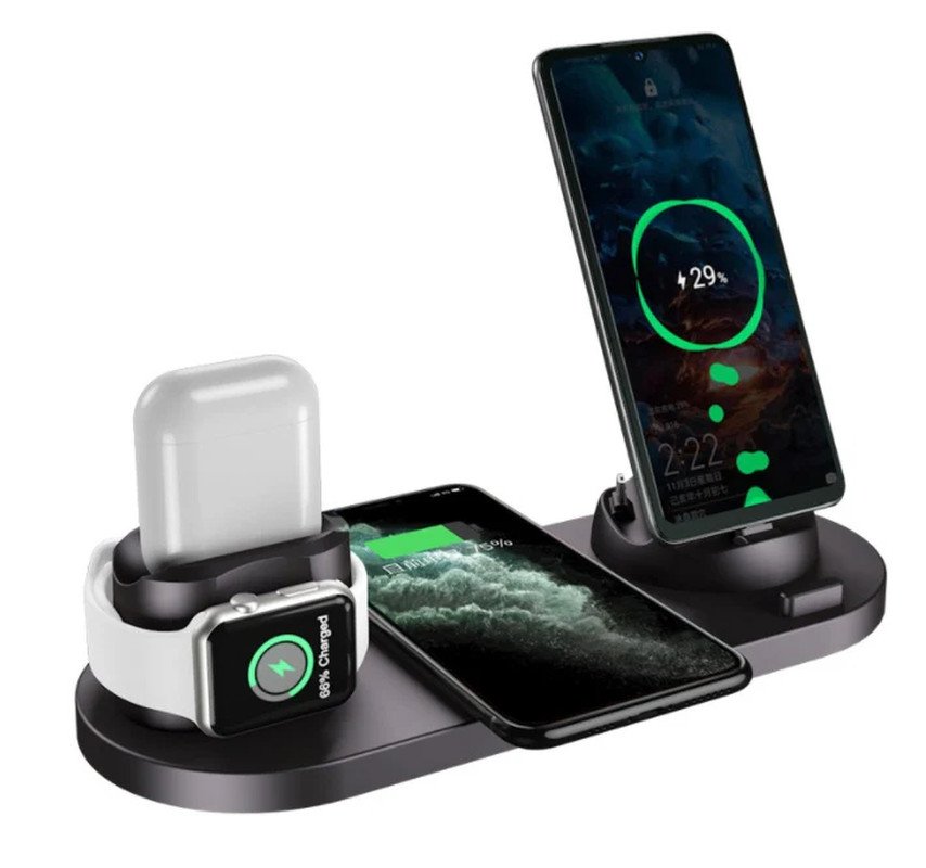 Fast Wireless Phone Charger Pad – Qi 10W/15W for iPhone & Android – USB Charging