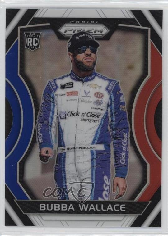 2018 Panini Prizm Red White & Blue Prizm Bubba Wallace #11 q3o