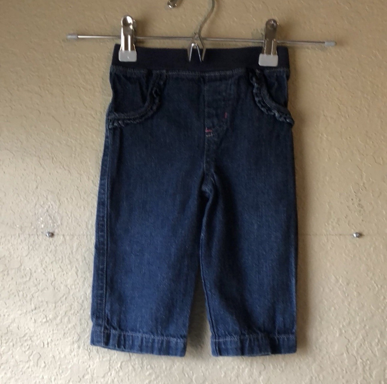 Garanimals Jeans Baby Girls Elastic Waist Denim Blue Jean Casual Pants 12 Months