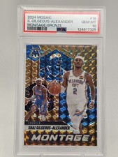 2024-25 Panini Mosaic Shai Gilgeous-Alexander Montage Bronze /75 PSA 10