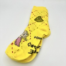 McDonalds Grinch Meal Socks 2025 Limited Edition Yellow Cindy Lou Who One Size