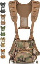 Binocuar Harness Chest Pack, Bino Harness with Rangefiner Pouch, Bino Case with