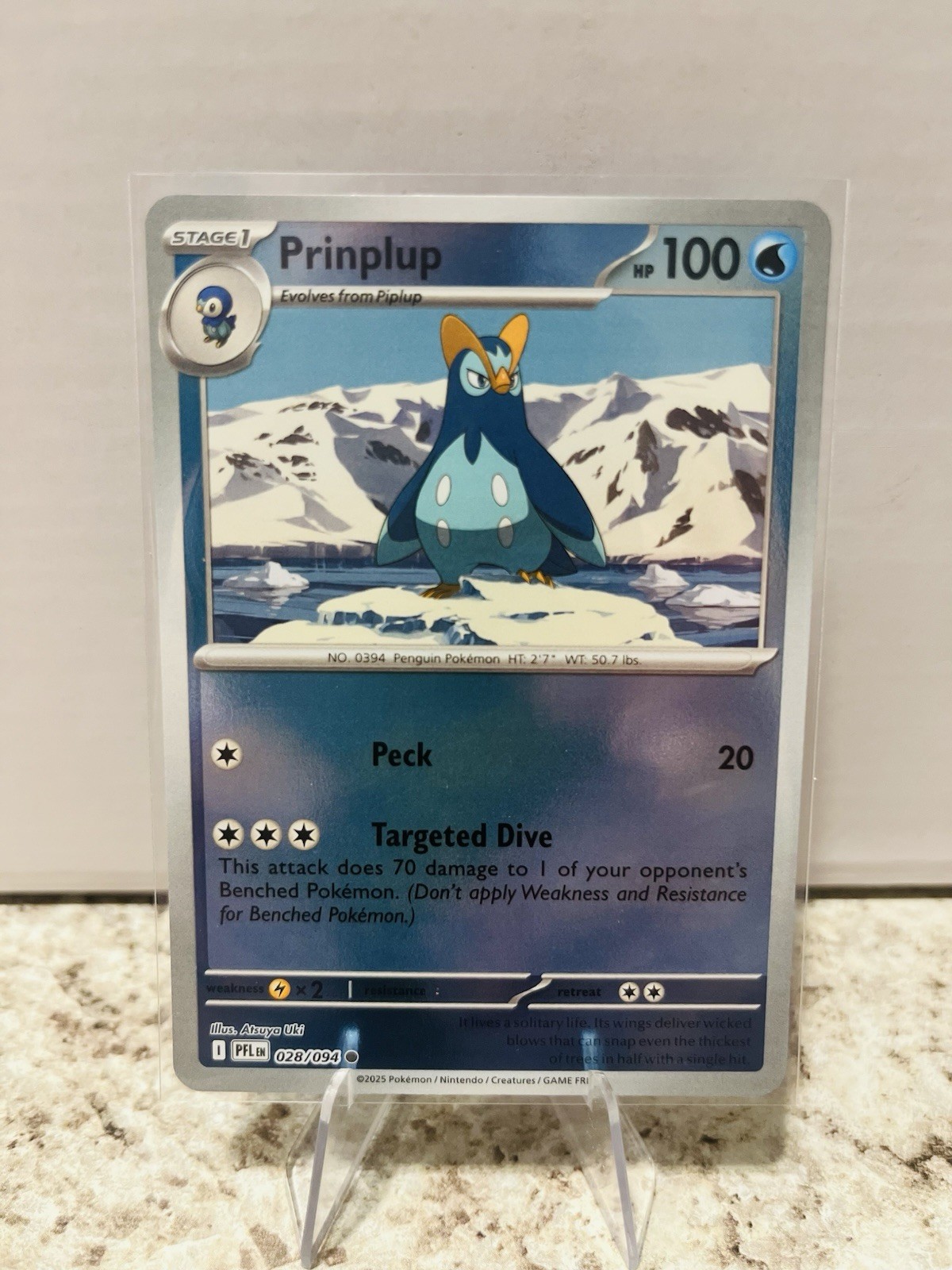 Pokémon TCG Prinplup 028/094 Phantasmal Flames Reverse Holo NM