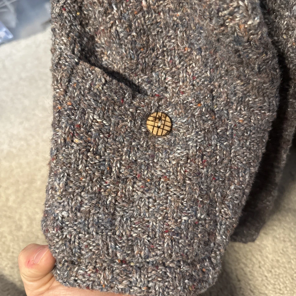 Chaleco cárdigan abierto tejido artístico boho bohi para mujer Habitat Clothes To Live In talla L Foto 2 de 4