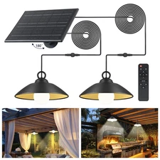 Best Pack Solar Pendant Lights Outdoor Indoor 3000K4000K5000K 4 Brightness Shed