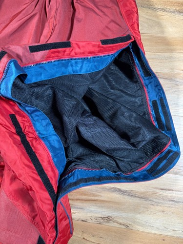 VTG 90s Nike ACG Blood Red Swoosh Heavy Outer Layer 3 Snowboard Cargo Pants S - Picture 17 of 19