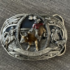 CHAMPIONSHIP RODEO BELT BUCKLE 1987 Bergamot Made In USA