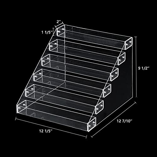 Tiered Spice Rack, Seasoning Organizer, Clear Acrylic Vertical Shelves Can Or... - Picture 4 of 7