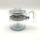 Vintage Pyrex Flameware 6 Cup Glass Coffee Pot Percolator 7756-B Flamewear