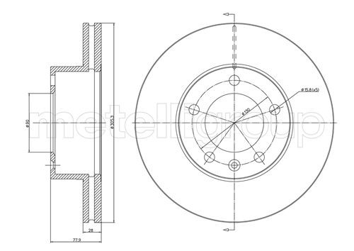 2x BRAKE DISC 23-0532C FOR OPEL MOVANO/Van/Platform/Chassis/Bus RENAULT 2.5L - Picture 2 of 7