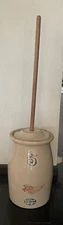 Antique Red Wing Stoneware 5 Gallon Butter Churn