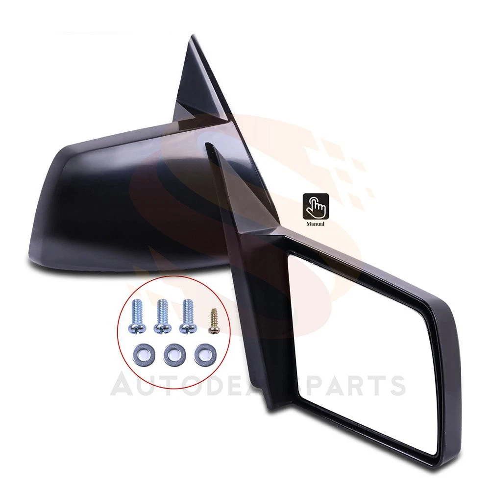 Manual Side Mirrors Pair Set Left LH & Right RH For 88-98 Chevy GMC Pickup Truck