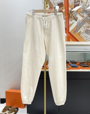 Dior Jogginghose aus Baumwolle und Wolle, Joggerschnitt, M, Ecru 149331948