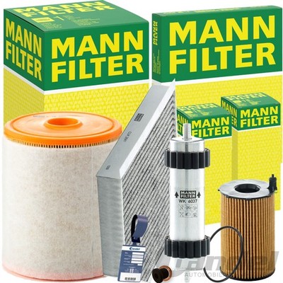MANN FILTER FILTERSET INSPEKTIONSPAKET passend für AUDI A6 C7 A7 4G 3.0 TDI