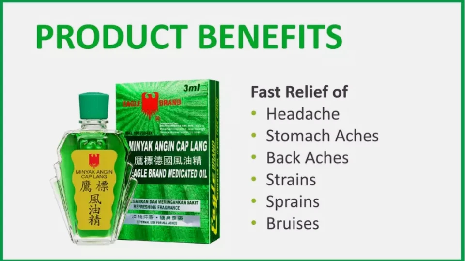 2 X Eagle Brand Medicated Oil External For Pain Relief 24ml - Image 3 of 4