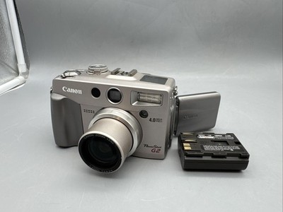 Canon PowerShot G2 4.0MP Digital Camera W/Battery- Tested Working