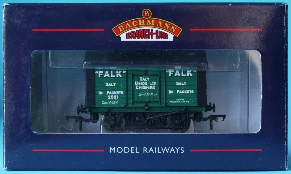 BACHMANN 33-180 10 TON SALT WAGON FALK GREEN MARKED BOX NEW - Image 3 of 4