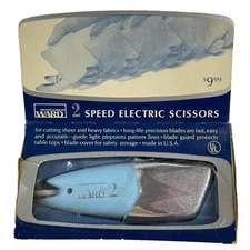 Montgomery Ward 2 Speed Electric Scissors With Light Model 6967 Speed Snips MCM