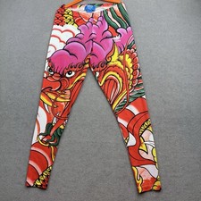 ADIDAS RITA ORA Leggins Women UK 8 Dragon AOP Orintal Originals Trefoil Firebird