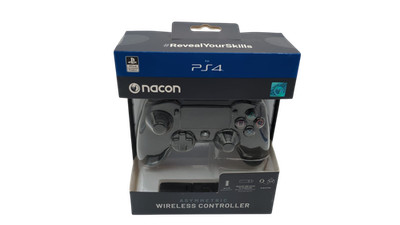Nacon Asymmetric Wireless Controller Schwarz - Kabelloses Gaming für PS4 & PC