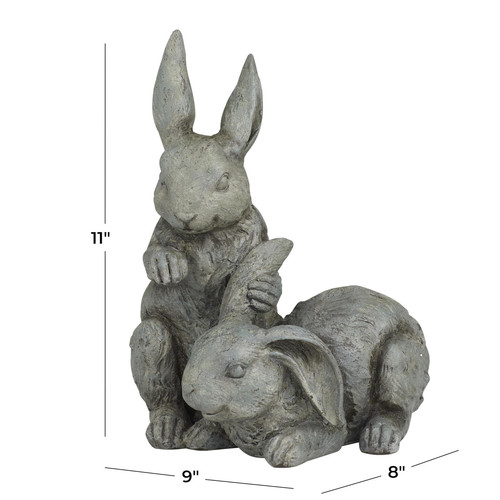 Resin Rabbit Decorative Garden Sculpture Indoor Outdoor Garden Statue, Outdoo... - Picture 6 of 8