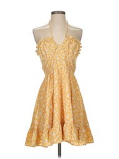 Cider Women Yellow Casual Dress XS
