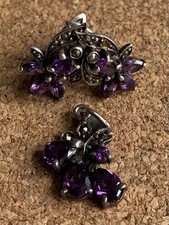 Beautiful set of 925 silver jewelry with amethyst