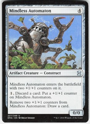 Mindless Automaton 227 Uncommon Eternal Masters Magic: The Gathering LP