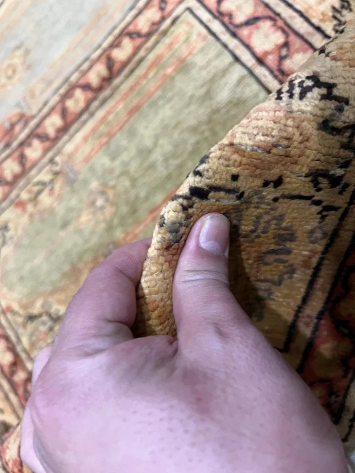 ARTÍCULO DE COLECCIONISTA Impresionante Alfombra de Oración Turca Kaisary de Seda Natural De Colección Foto 2 de 4