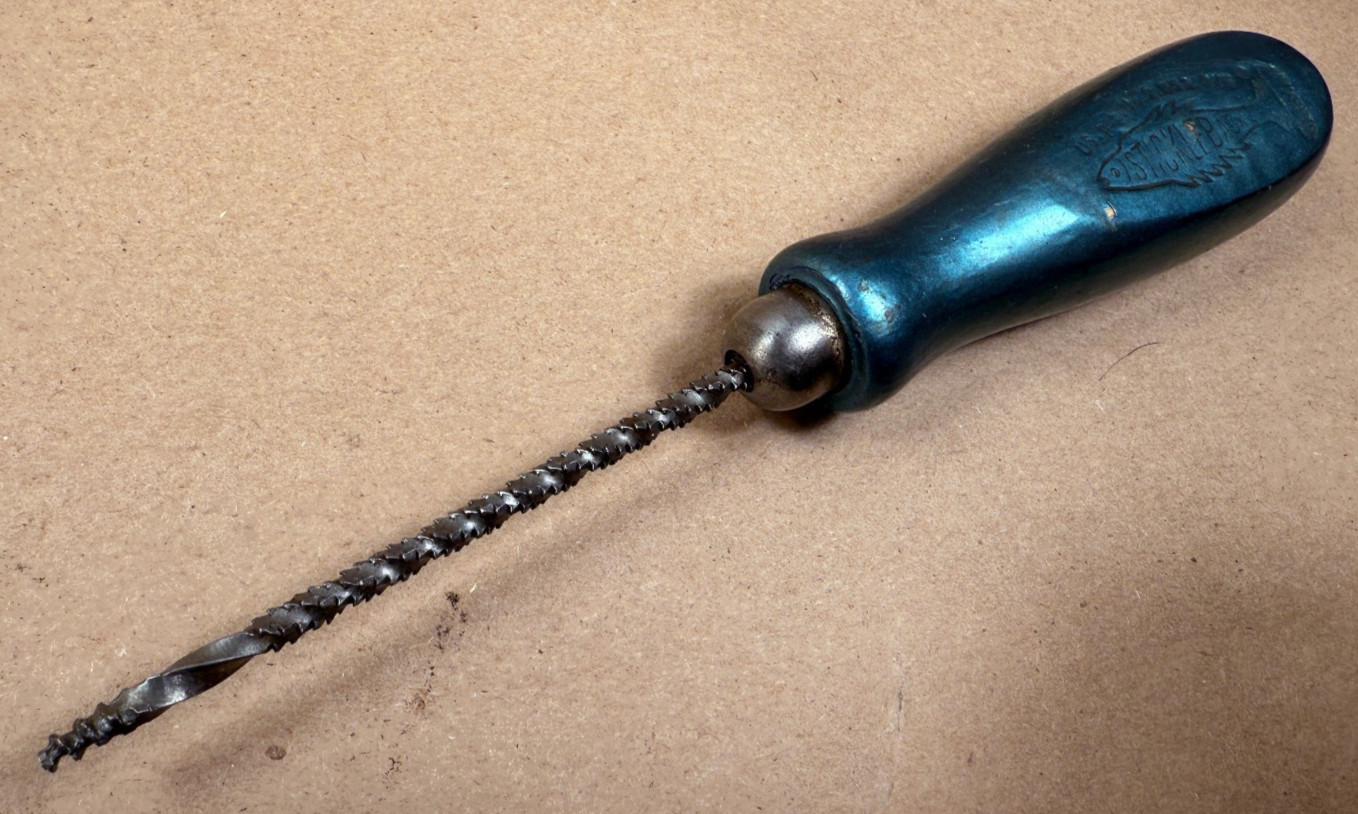 Vintage German File Rasp Stickleback 7" Coastal Woodworking Tool FREE SHIPPING