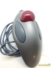 Logitech Trackman Marble T-BB14 Gray USB Wired Optical Trackball Mouse Tested