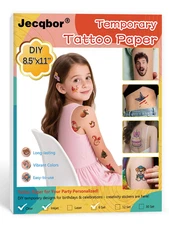 Printable Temporary Tattoo Paper for INKJET Printer, Custom Tattoo Sticker