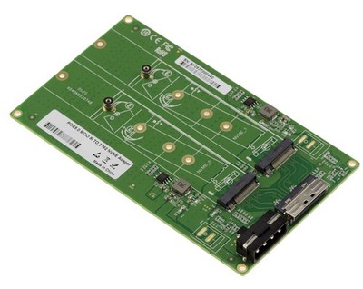 Gen 5.0 Adapter für 2 SSD M2 PCIe NVMe M Key auf MCIO 8i - 32GB Bit