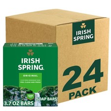 Irish Spring Bar Soap for Men, Original Clean, 3.75 Ounce Pack of 24 , Green