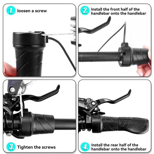 Half Twist Throttle Electric Bike Speed Throttle Waterproof Ebike Modified Thumb - Picture 12 of 12