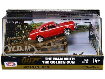 1974 AMC HORNET RED JAMES BOND 007 W/DISPLAY 1/64 DIECAST BY MOTORMAX 79822