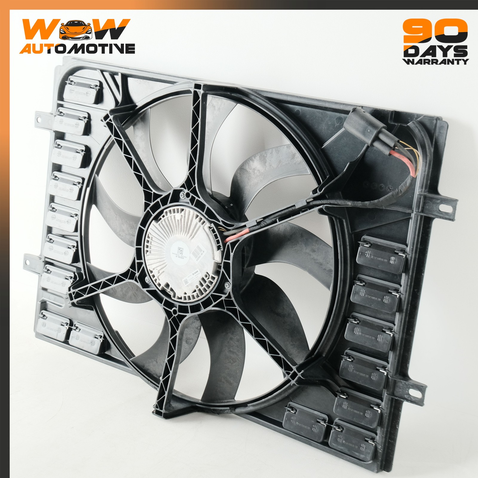 04-19 BENTLEY CONTINENTAL GTC RADIATOR COOLING FAN BLADE MOTOR 3W0121205B OEM