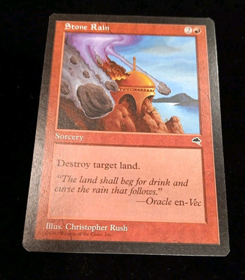 Magic the Gathering MTG Stone Rain (206) Tempest   LP