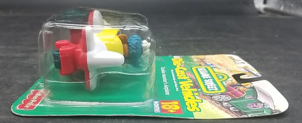 Литой под давлением автомобильный самолет Sesame Street Cookie Monster 1998 Fisher Price - Изображение 4 из 4