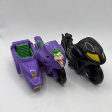Batman 1990 Joker Scooter & Sidecar with Bat Cycle (damaged)