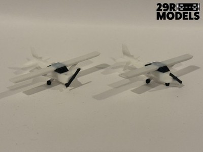 1/200 Scale Cessna 172 Skyhawk 3D Printed Airplane Model (2-PACK)