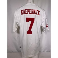 Colin Kaepernick 7 San Francisco 49ers Nike NFL White Game Jersey Men's LARGE